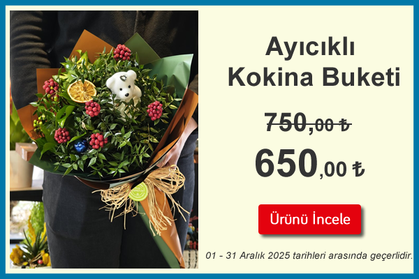 burdur çiçekçi kokina buketi