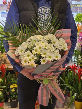 Beyaz Papatyalar Buketi