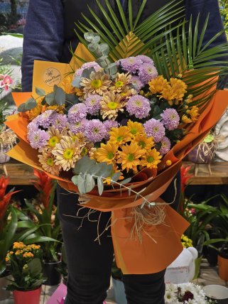 İthal Kasımpatı Çiçek Buketi