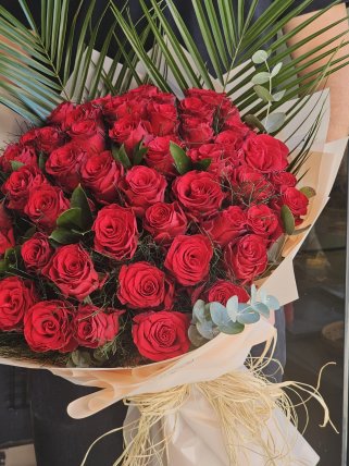 51 Kırmızı Gül Buketi