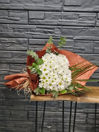 Beyaz Papatya Buketi, burdur çiçekçi