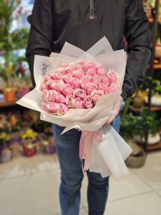 40 Pembe Gül Buketi, burdur çiçekçi