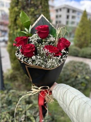 5'Lİ KIRMIZI GÜL BUKETİ