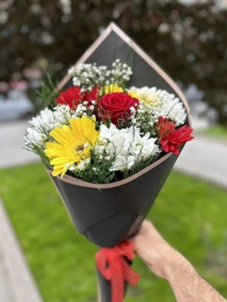 Tek Gül Karışık Buket