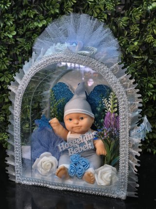 Yapay Çiçek Erkek Bebek Aranjmanı