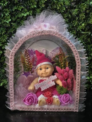 Yapay Çiçek Kız Bebek Teraryum