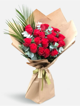 Güçlü Aşk 21 Kırmızı Gül Buketi