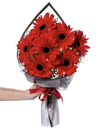 Kırmızı Gerbera Çiçek Buketi