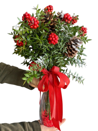 Burdur Çiçekçi Cam Vazoda Kokina