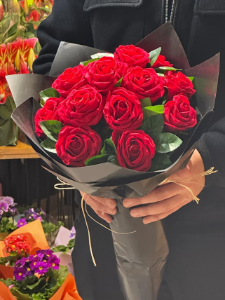 Yapay Kırmızı Gül Buketi