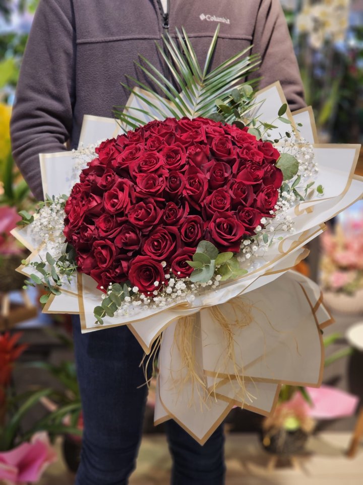 51 Kırmızı Gül Buketi, burdur çiçek