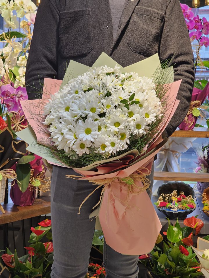 Beyaz Papatya Buketi