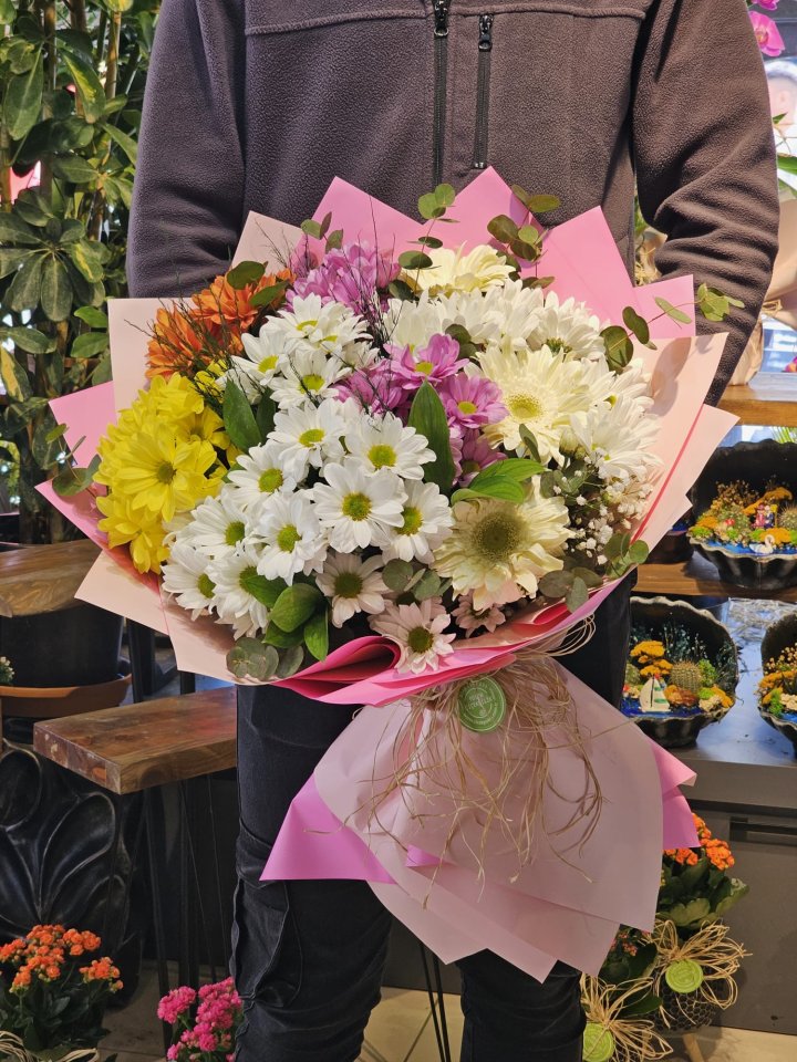 Renkli Papatya Buketi