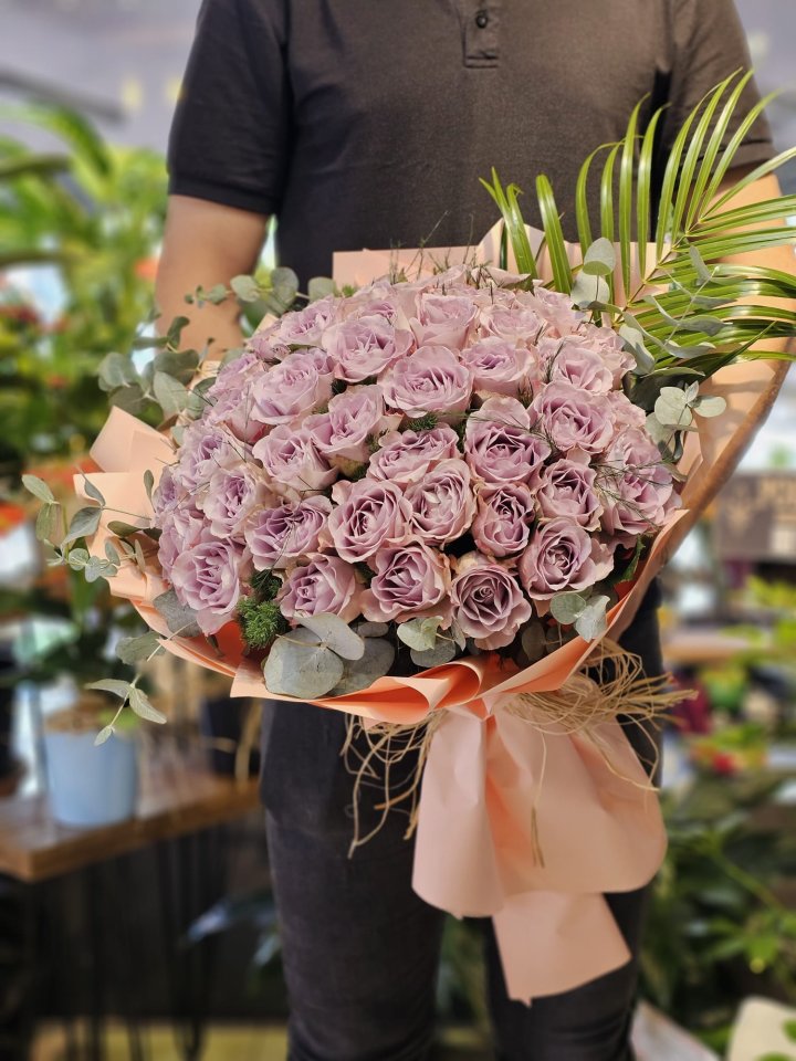 41 Lila Gül Buketi, burdur çiçekçi