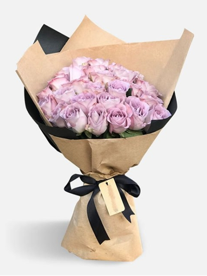 30 Lila Gül Buketi