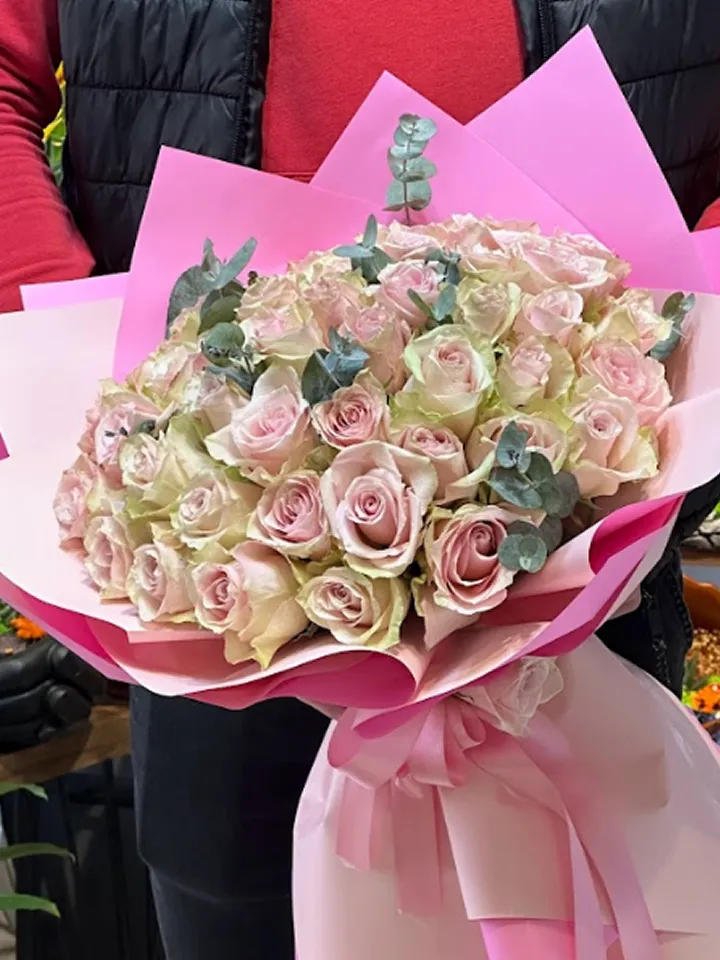 51 Pembe Gül Buketi