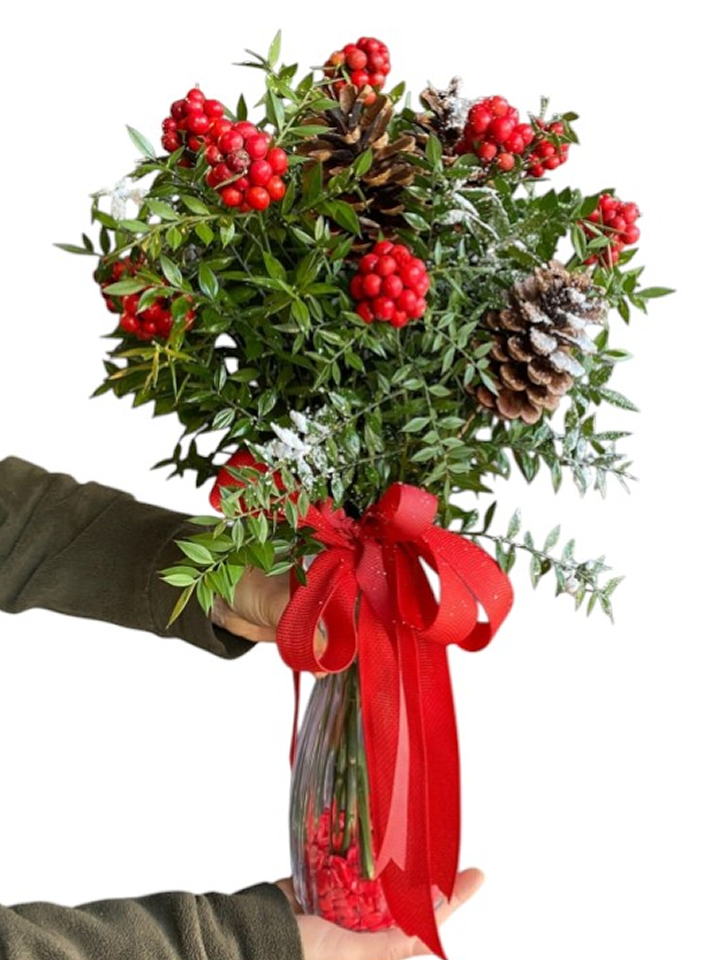 Burdur Çiçekçi Cam Vazoda Kokina