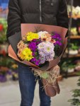 Çiçekçi - Renkli Kır Çiçekleri Buketi