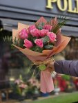 Çiçekçi - 9 Pembe Gül Buketi