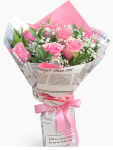 Çiçekçi - 6 Pembe Gül Buketi