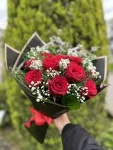Çiçekçi - 10 Kırmızı Gül Buketi