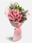 Çiçekçi - 21 Pembe Gül Buketi