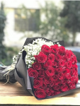 Çiçekçi - Naturel 60 Kırmızı Gül Buketi