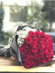 Çiçekçi - Naturel 60 Kırmızı Gül Buketi