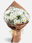 Çiçekçi - Beyaz Papatya Buketi