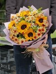 Çiçekçi - Ayçiçekleri ve Kasımpatılar Buketi