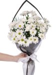 Çiçekçi - Sade Beyaz Papatya Buketi