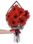 Çiçekçi - Kırmızı Gerbera Çiçek Buketi